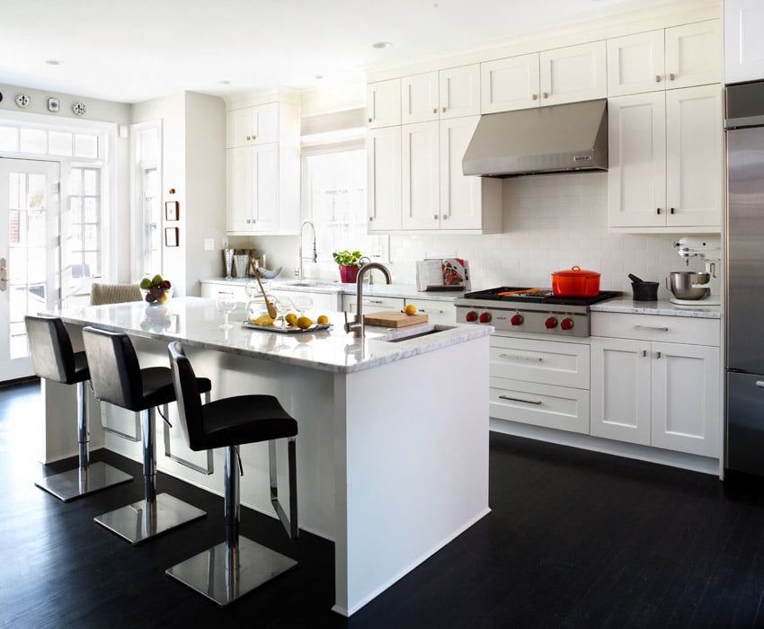 White Custom Kitchen Cabinets in MD, DC & Northern VA